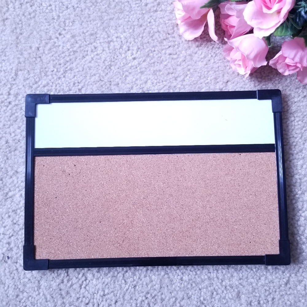 Bundle for $3 💫 Small Whiteboard and Corkboard Office Organizer